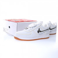 Travis Scott x Nike Air Force 1 Low Zipper White Gum
